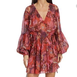 NWT A.L.C. Elisa Boho Floral Mini Dress 2